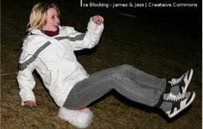 Ice Blocking Girl