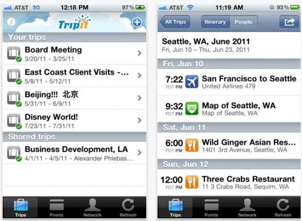 TripIt App Courtesy of www.gottabemobile.com