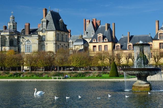 The spectacular Medieval chateau at Fontainebleau