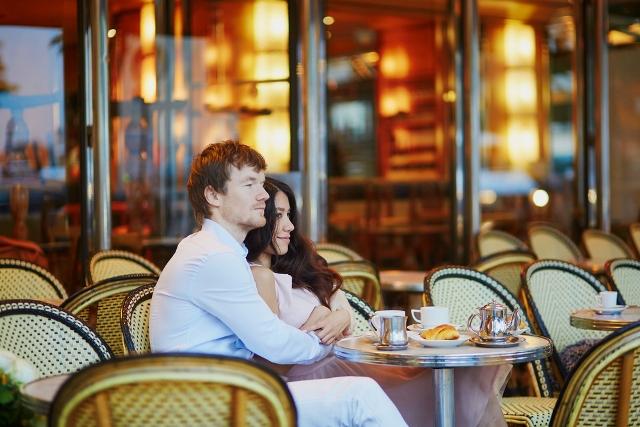 Dining in a Paris Cafe