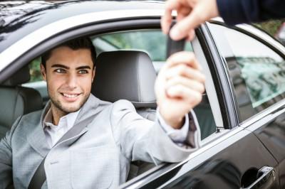 man taking car keys