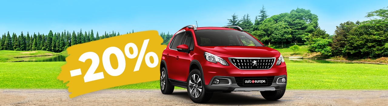 Rental car sale - Up to 20% off