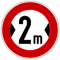 German Road Sign: Width Limit