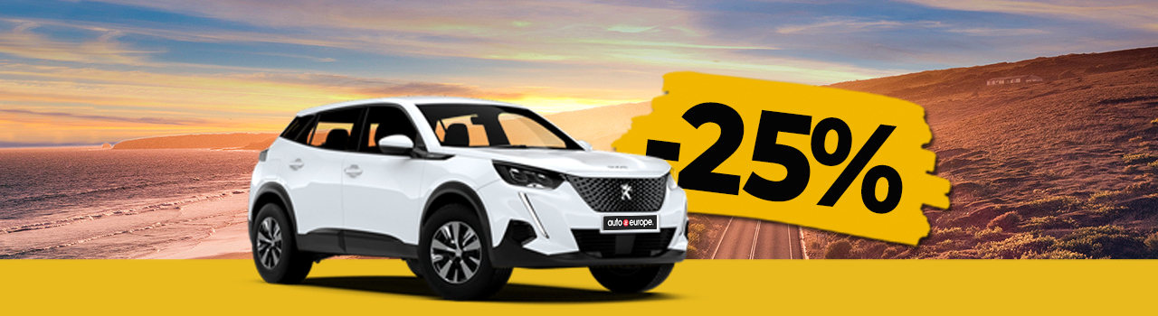 Rental car sale - Up to 25% off