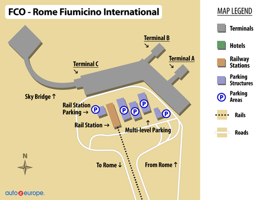 Fco Airport Terminal Map