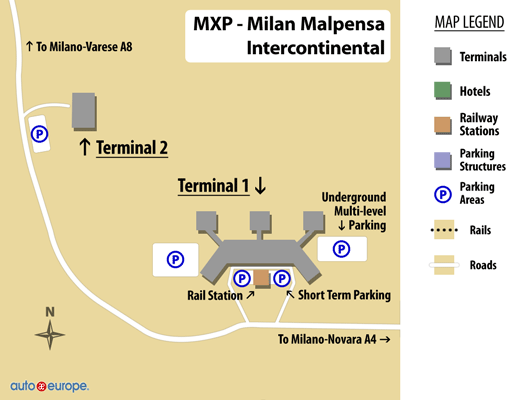 Milan Airport Terminal Map Milan Airport Terminal Map