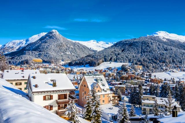 Picturesque Davos, Switzerland
